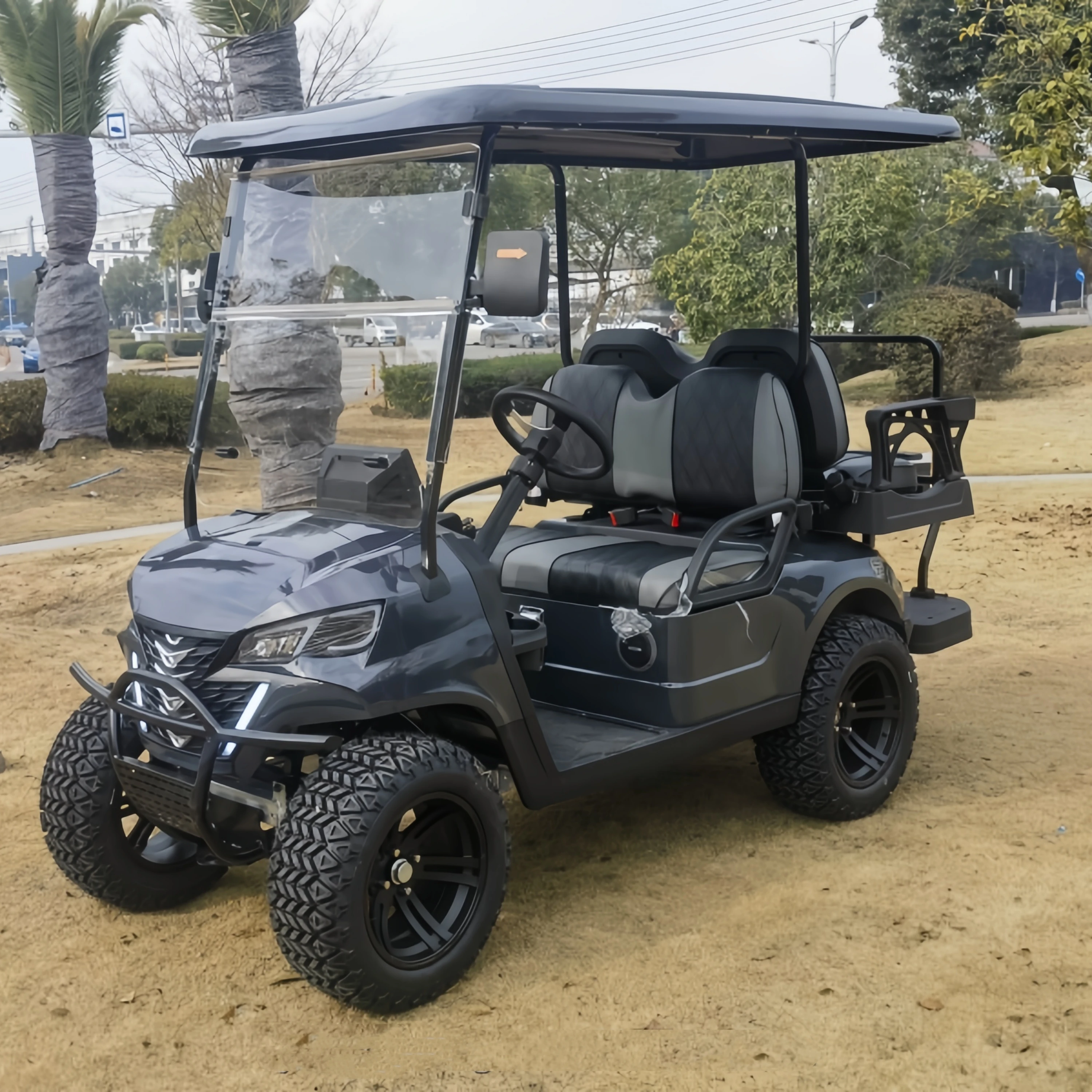 Mini carrito de Golf eléctrico de 4 ruedas con batería, Buggy de 48V, fábrica China, 2024