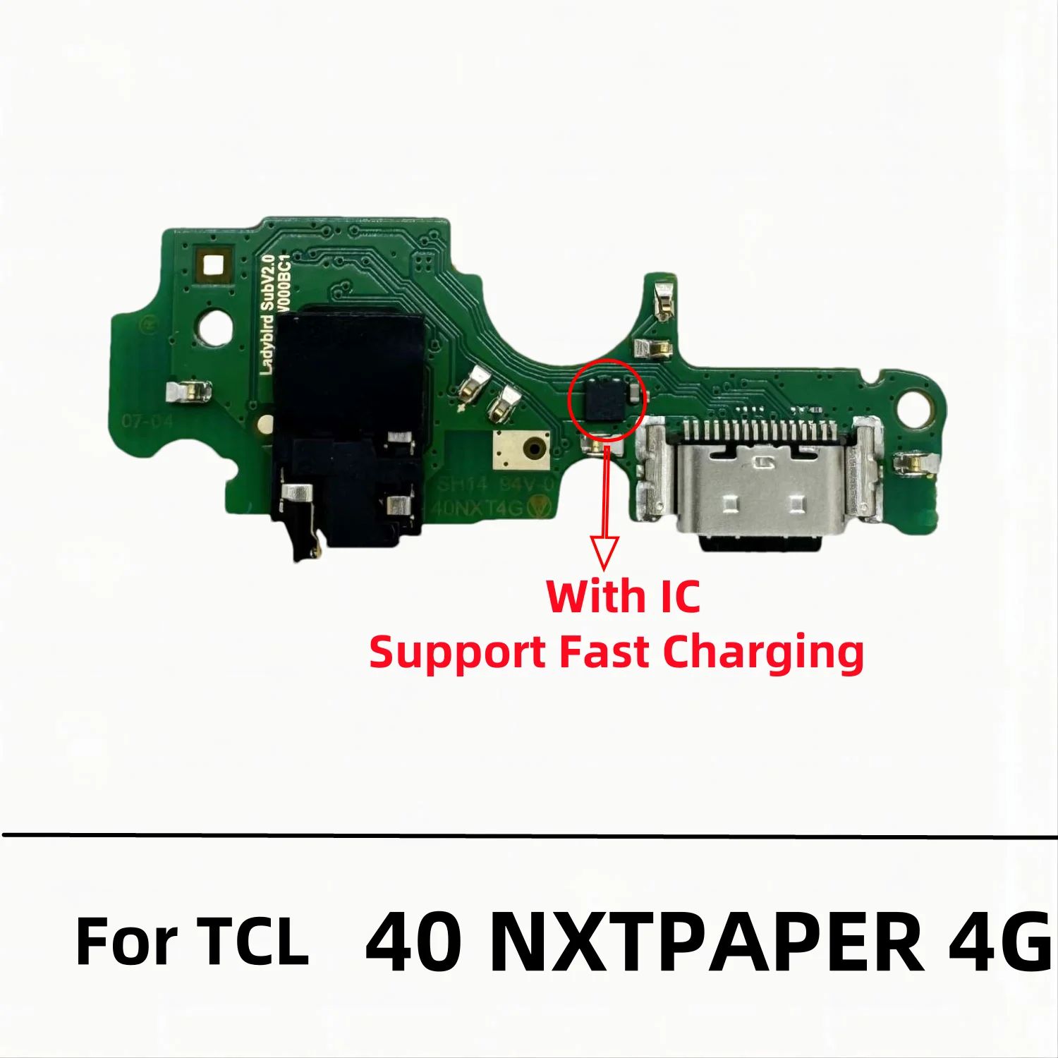 USB Charger Dock Connector Board Charging Port Flex Cable For TCL 40 Nxtpaper 4G/T612B