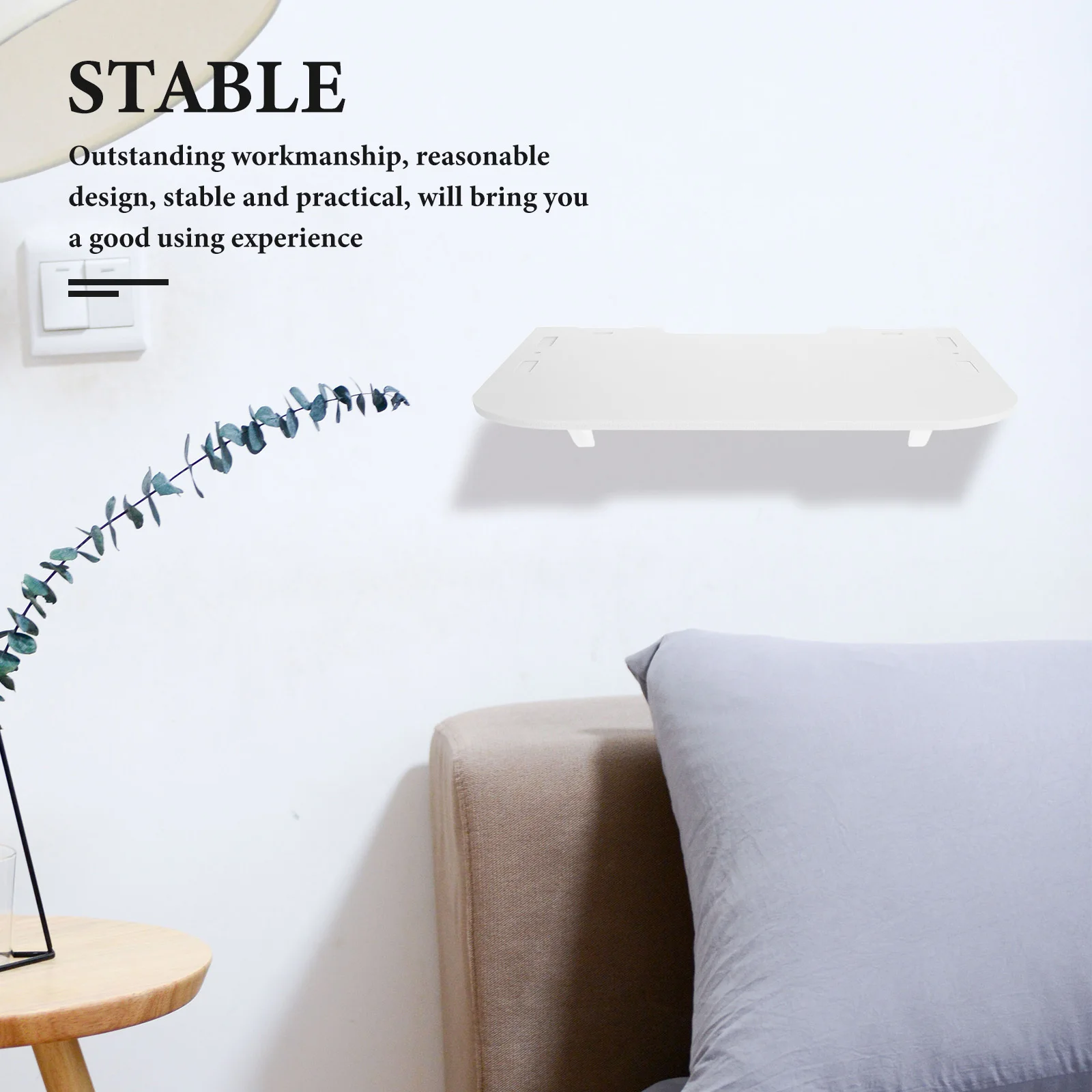 حامل جهاز توجيه مثبت على الحائط، رف تخزين آمن ومستقر، مثالي لحامل جهاز عرض كاميرا أمان جهاز التوجيه #2