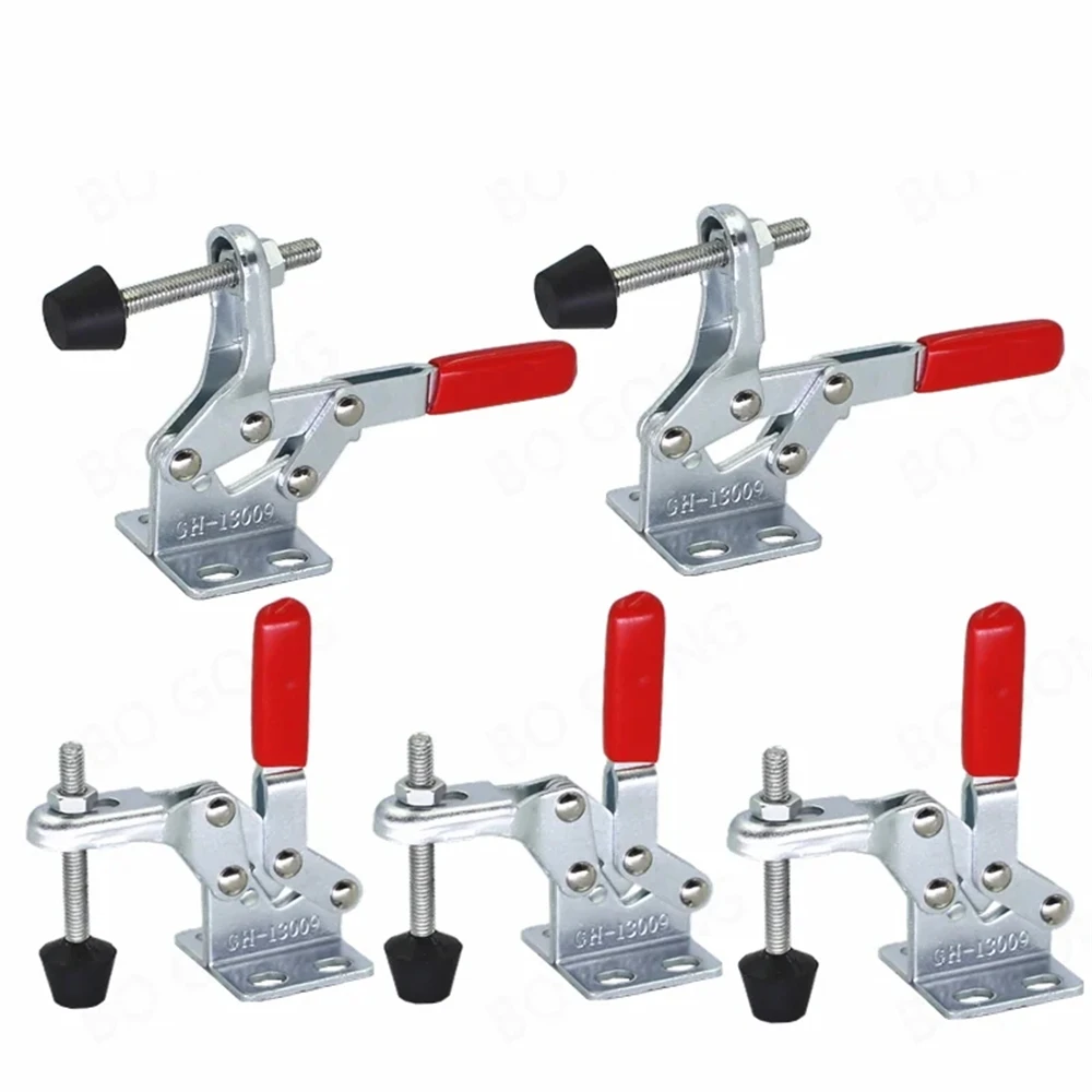 Fast Toggle Clamp Brackets Rod Vertical Arm Welding GH13009 30kg 66.1lbs U for Machine Operation Electronic Equipment Assembly