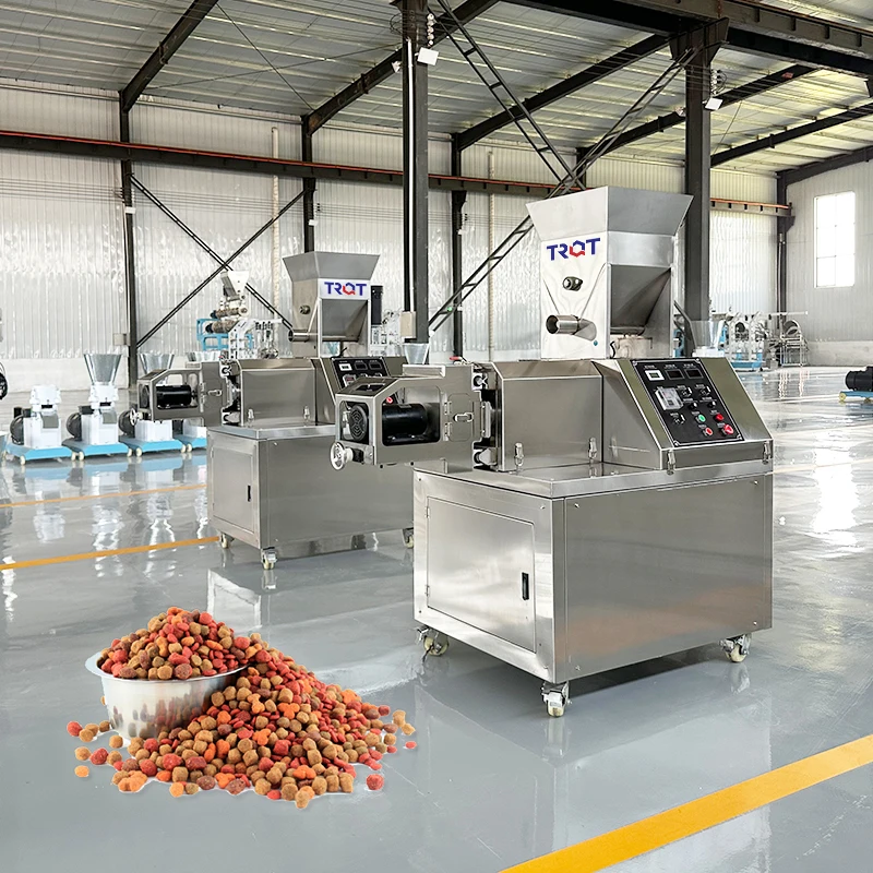 Extruder Feed Machine 1ton Puffed Puppy Pet Dog Food Feed Extruder Processing Plant Production Line Machinery Equipment