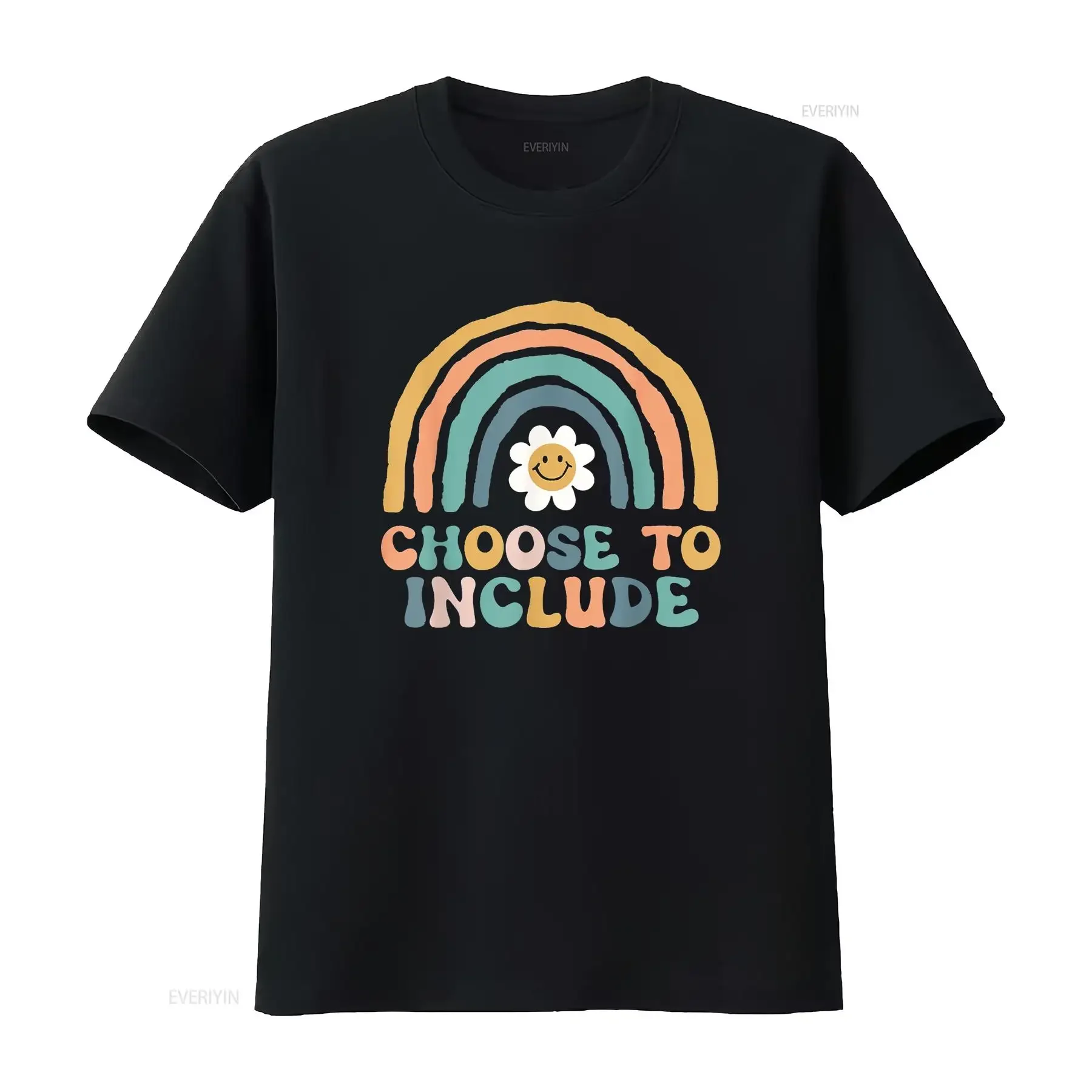 Mens Choose To Include Special Education Teacher Autism Awareness T Shirt Black Large vintage Washed Stretched graphic homme