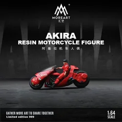 Mehr Art1:64 Akila Motorrad, Harz-Charaktermodell, Miniatur-Szenendekoration für Sammlung, Präsentation und Geschenk