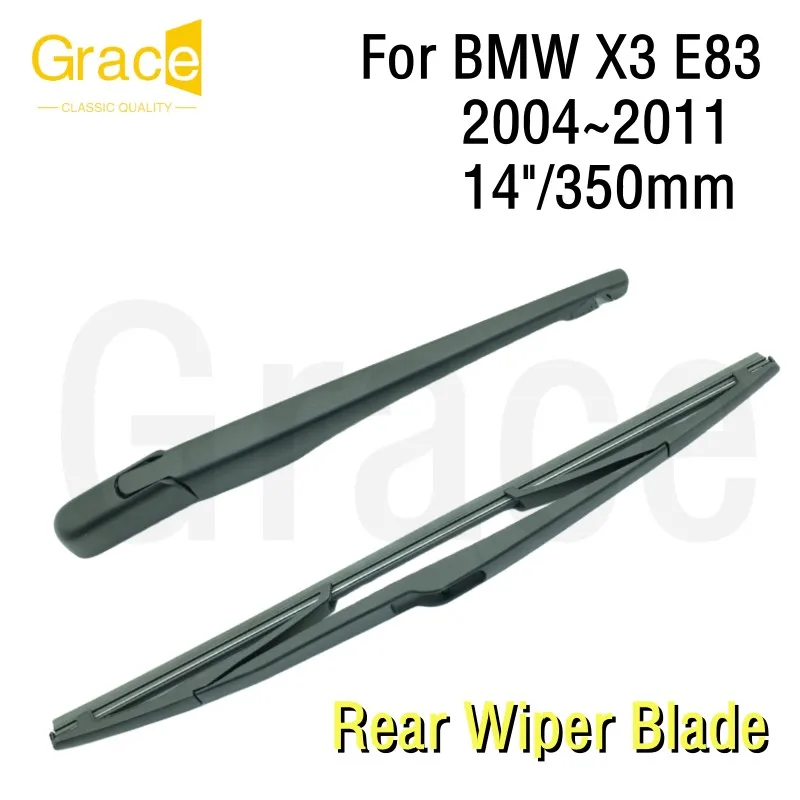 

Rear Wiper Blade For BMW X3 E83 14"/350mm Car Windshield Windscreen Rubber 2004 2005 2006 2007 2008 2009 2010 2011