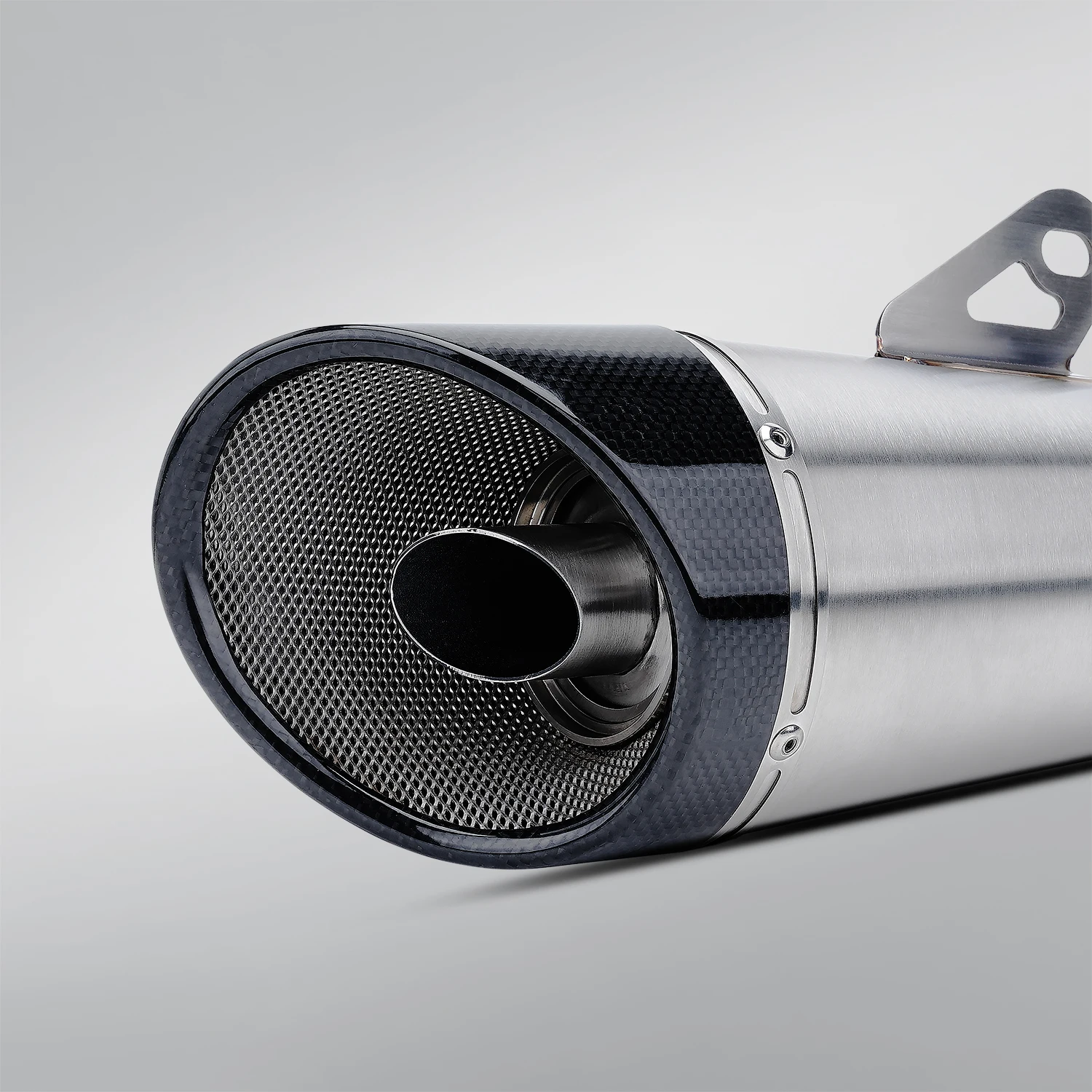 Zard العالمي 51 مللي متر نظام عادم الدراجة النارية ZARD ألياف الكربون الهروب الخمار ل ZX4R R3 GSX250 RC390 Duke250