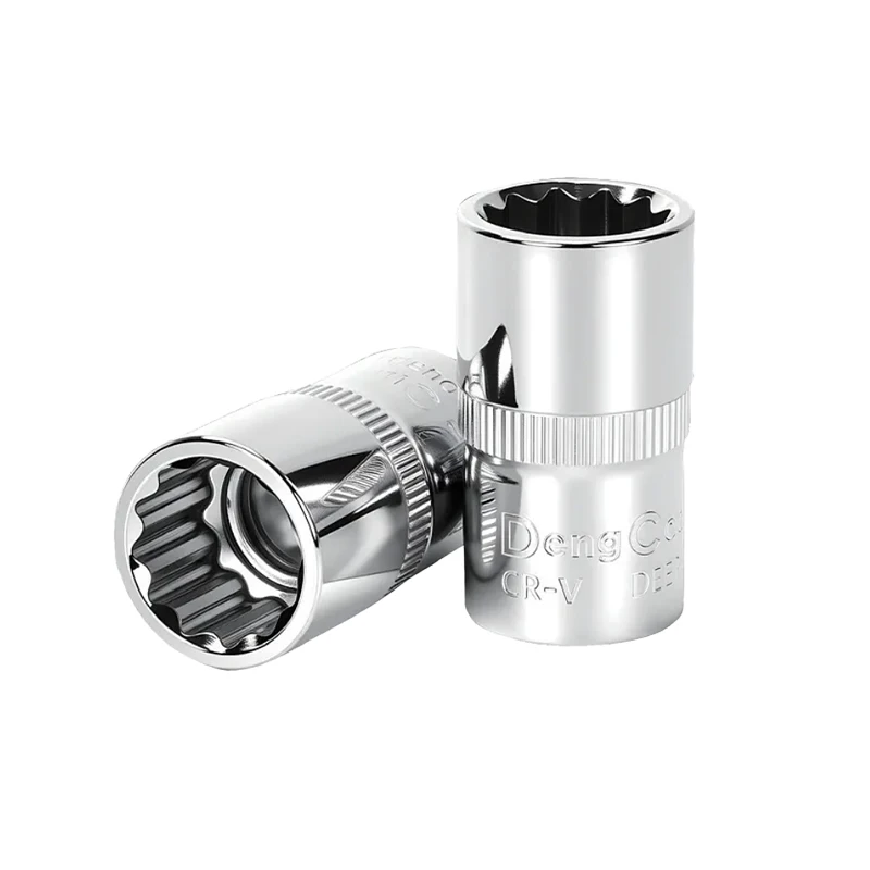 Clé à cliquet à douille à 12 points, 1/2 ", entraînement carré, douilles 12pt, Kit d'outils manuels, 12 Angles, manchon en fleur de prunier 8-32mm, 1 pièce