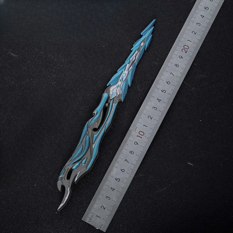 22 cm Crossing Spiel Peripherie Blazing Radiance Schmetterling Waffen Modell Spielzeug Messer Ungeschärft Training Prop Metall Handwerk Junge Geschenk