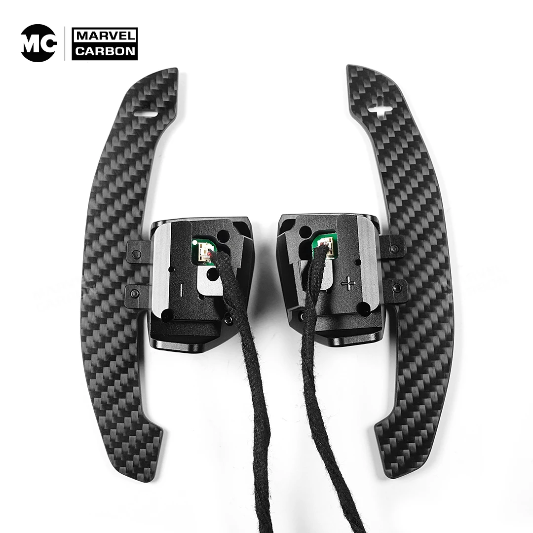 MC Carbon Fiber Steering Wheel Shift Paddle For VW Golf 5 Glof 6 MK5 MK6 GTI CC Magnetic Paddle Shifter