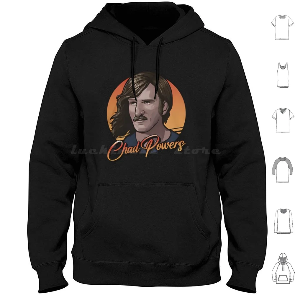 Chad Powers Think Fast Run Fast Hoodie Cotton Long Sleeve Chad Powers Think Fast Run Fast