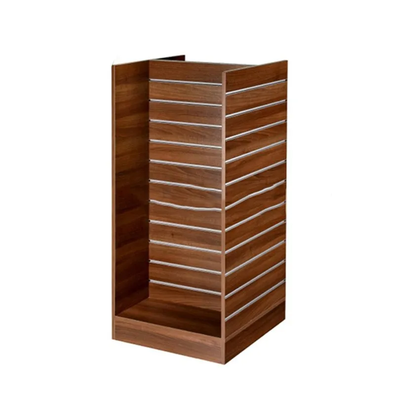 custom.Custom Supermarket Retail MDF Slatwall Panel Display Shelves