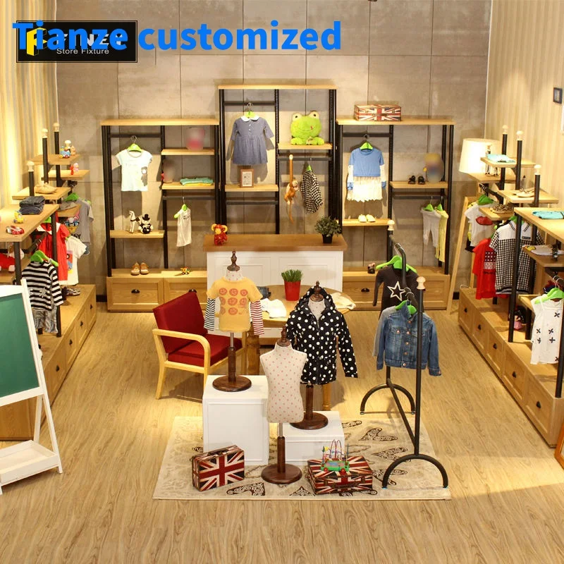 

(Customized) China Guangzhou Retail Furniture Store Display Children Powder Coated MDF Quality and Kids Store Clothing Disp