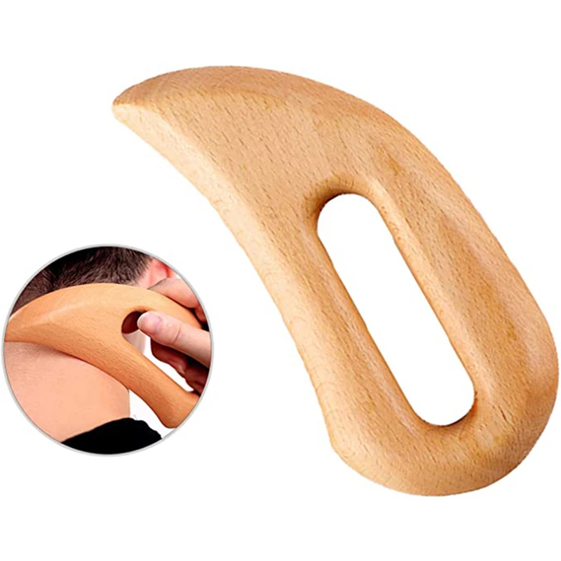 Wooden Gua Sha Massage Tool - Body Scraper for Slimming Therapy & Maderotherapy
