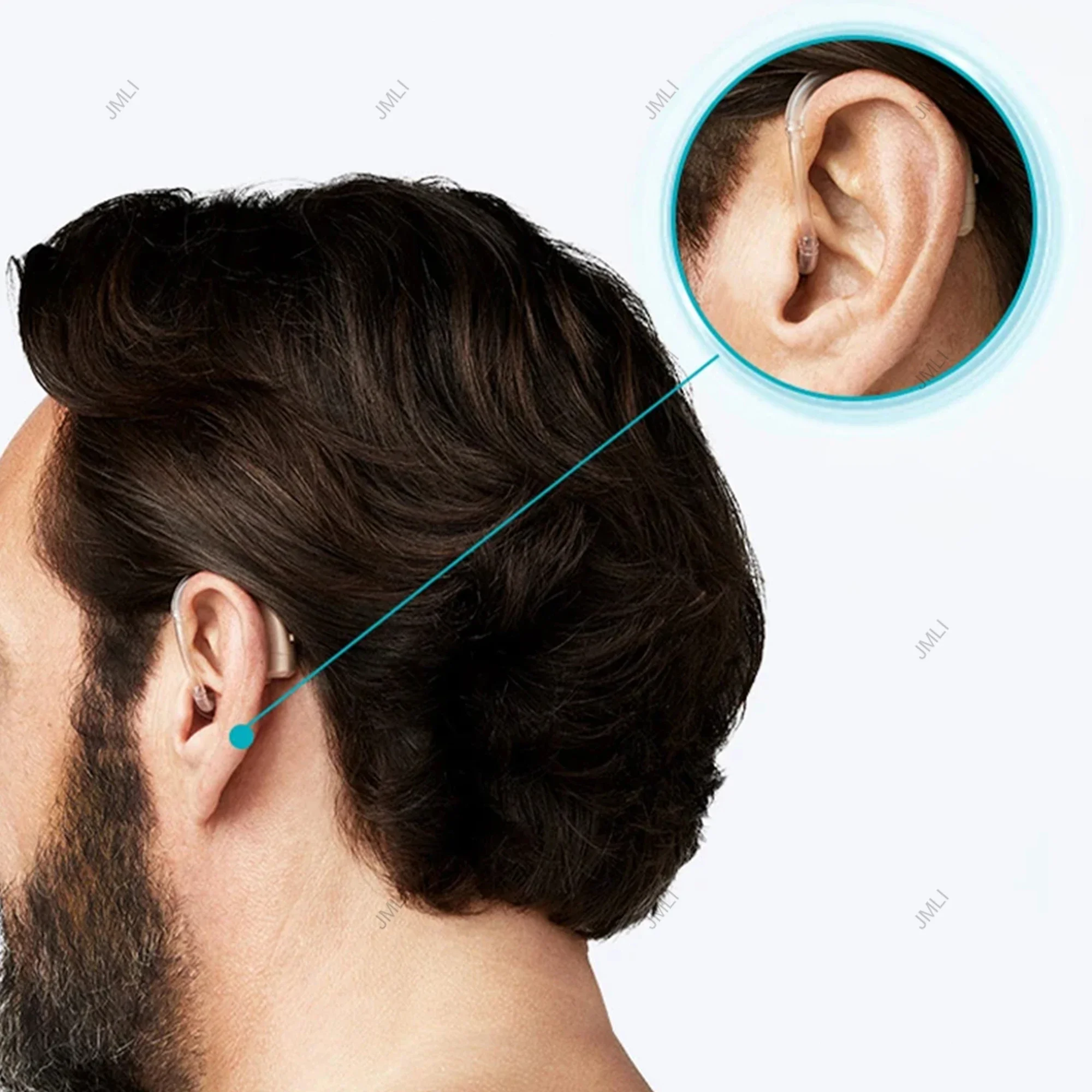 Rexton Hearing Aids 120dB High Power Digital Chip 4/6/8 Channel BTE Former Siemens Hearing Aid for Moderate to Severe Los
