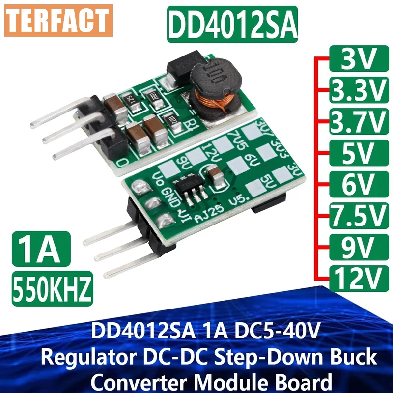 1-10PCS EGBO DD4012SA 1A DC 5-40V naar 3V 3.3V 3.7V 5V 6V 7.5V 9V 12V Regulator DC-DC Step-Down Buck Converter Module Board