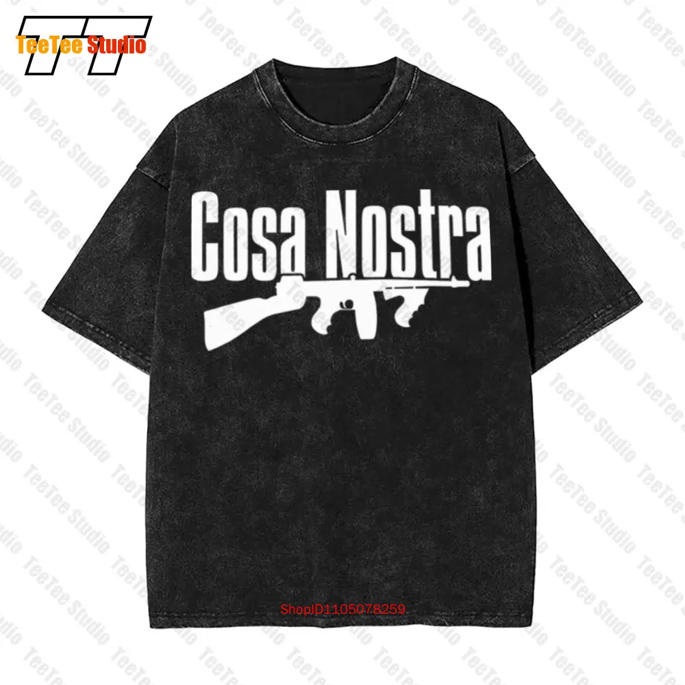 

Cosa Nostra Mafia Gangster Godfather Vintage Oversized T-Shirt TC6R