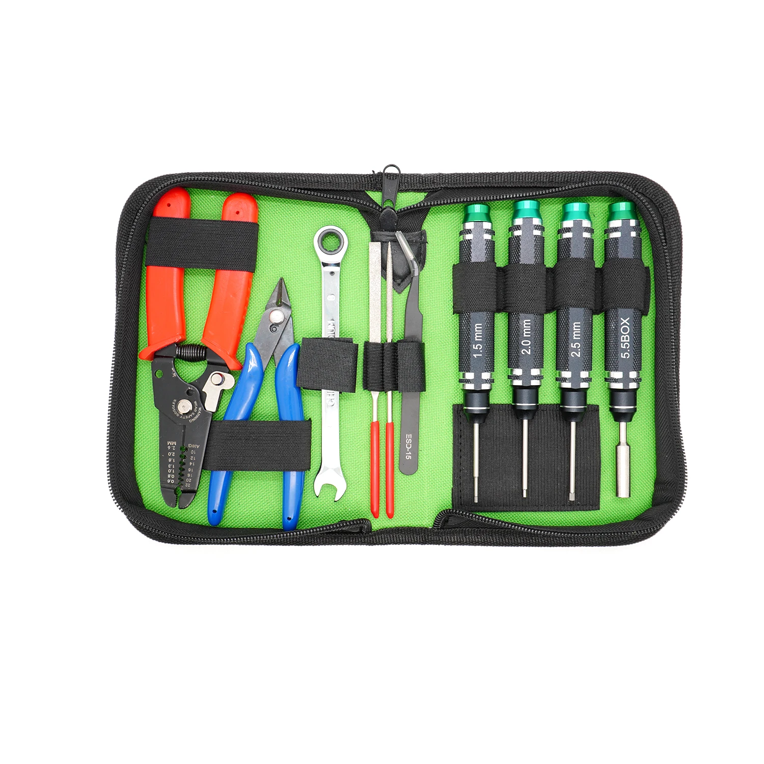 10PCS Hex Schraube Fahrer Schraubendreher Set 1,5/2,0/2,5/5,5mm Hexagon Tool Kit Für FPV Racing Drone Heli Flugzeuge Autos Boot RC Teile