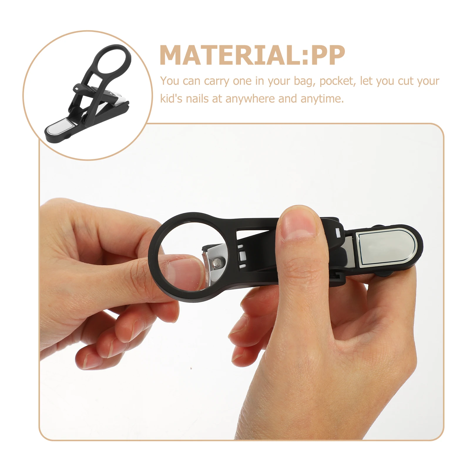 

Toe Clipper Senior Long Handle Magnifying Glass Portable Nail Cutter For Elderly Durable Non Slip Grooming Tool Foot Care Nail