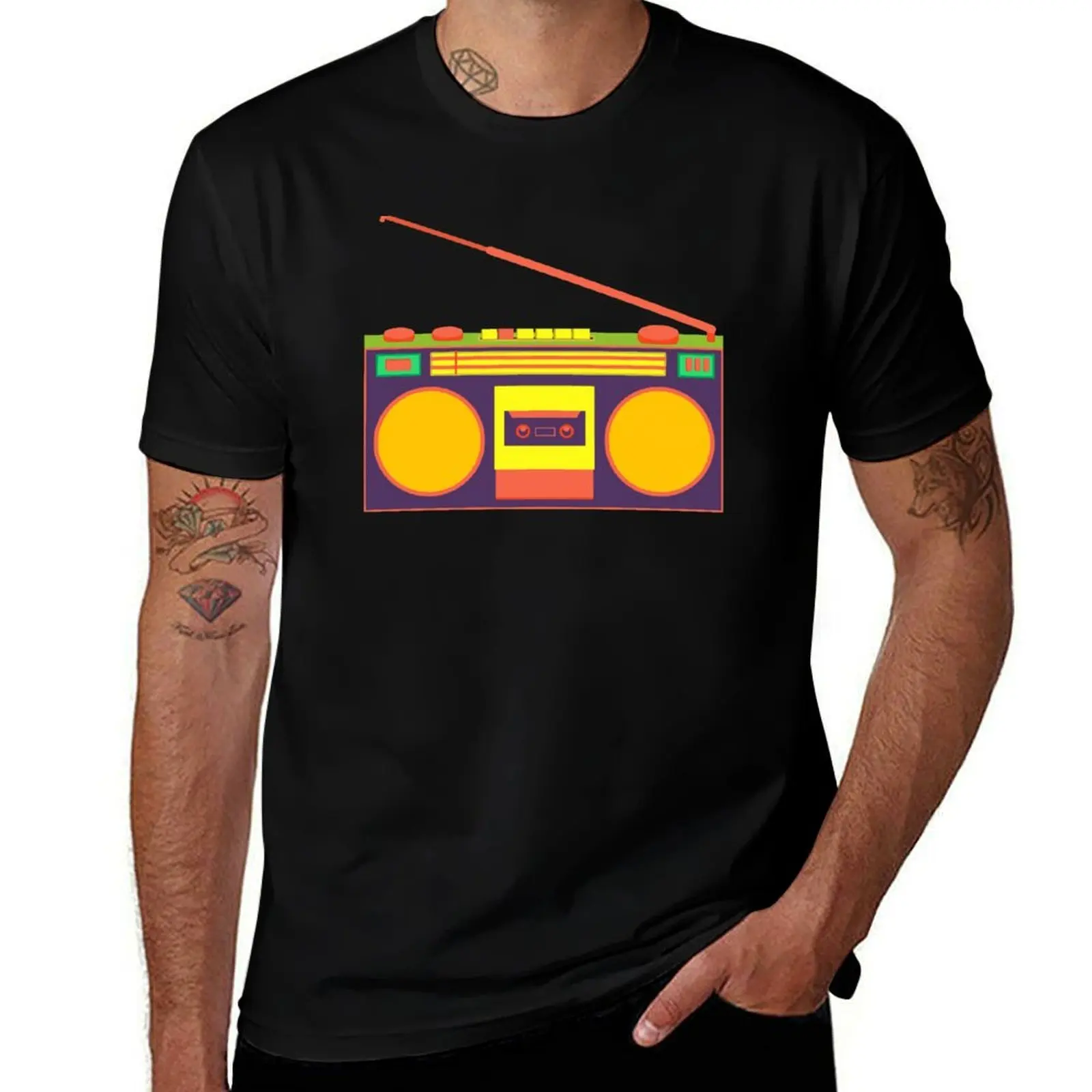 boombox - old cassette - Devices T-Shirt Plus Size Non-Shrink T-Shirt