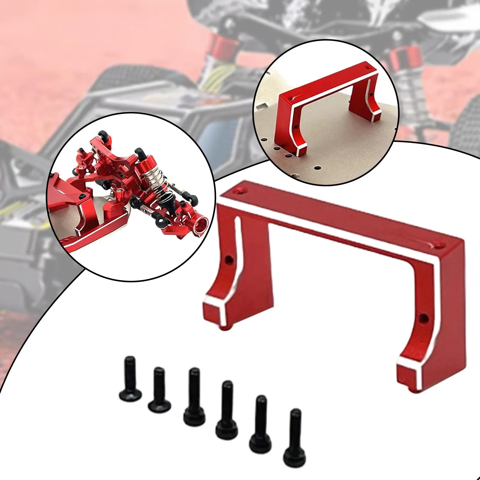 Precision Anodized RC Car Servo Mount Aluminum Alloy Bracket for Remote Control Micro B