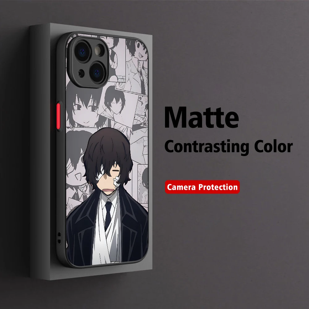 Bungo Stray Dogs Dazai Osamu custodia per telefono per iPhone 15 14 13 12 11 Pro Max mini X XR XS 7 8 6 Plus SE2 Cover antiurto