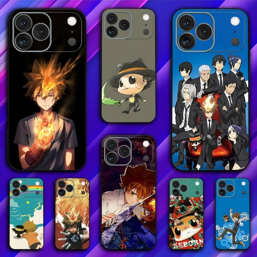 

Hitmans Anime R-Reborn Phone Case For iPhone 17,16,15,14,13,12,11,Pro,Max,Plus,X,XS,SE4,E,Mini,Soft Black Case