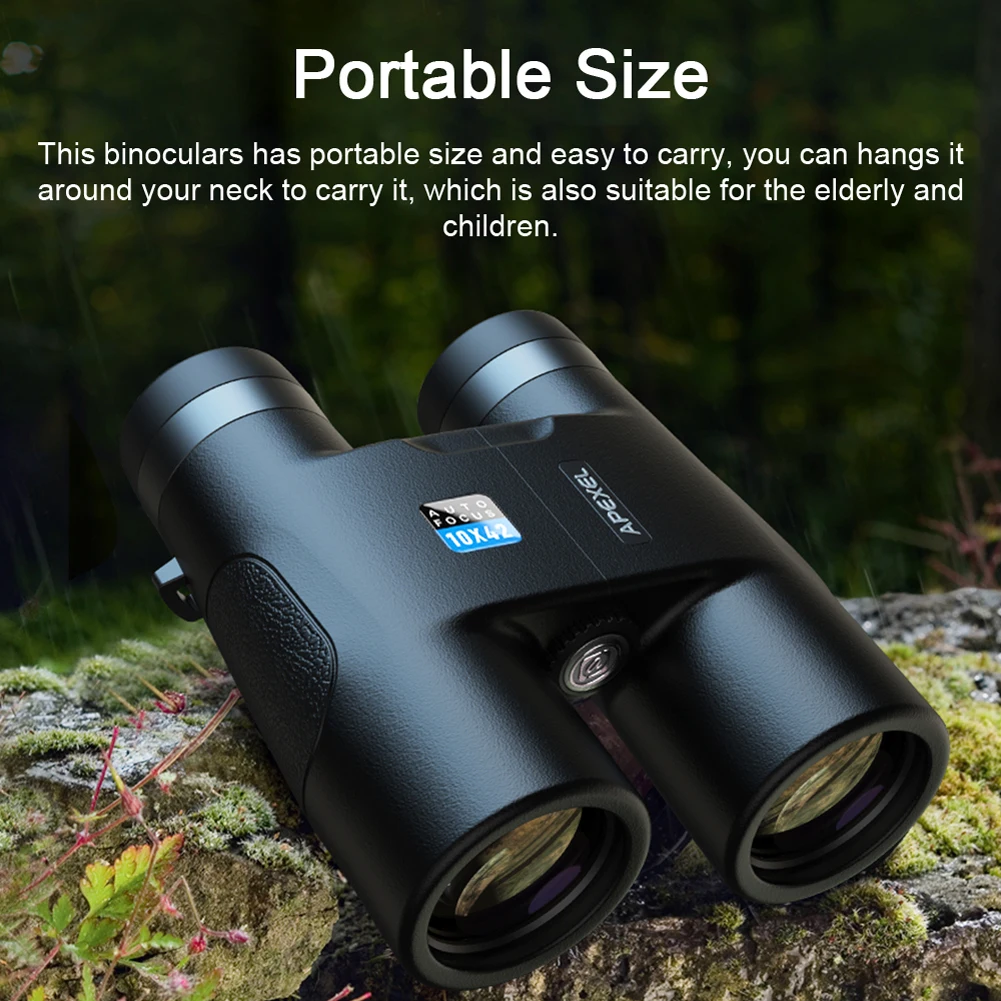 

Portable Auto-Focus Binoculars 10X 42mm Objective Lens Binoculars Eye Distance Adjustable Telescopes Suitable for Observation