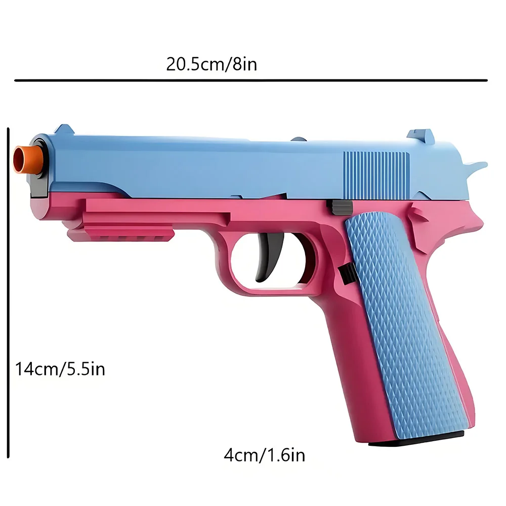 Fidget Gun Pistol Stress Shot Toy Gun For Kids Boy Automatic Shell Ejection Toy Guns Birthday Gift view 5
