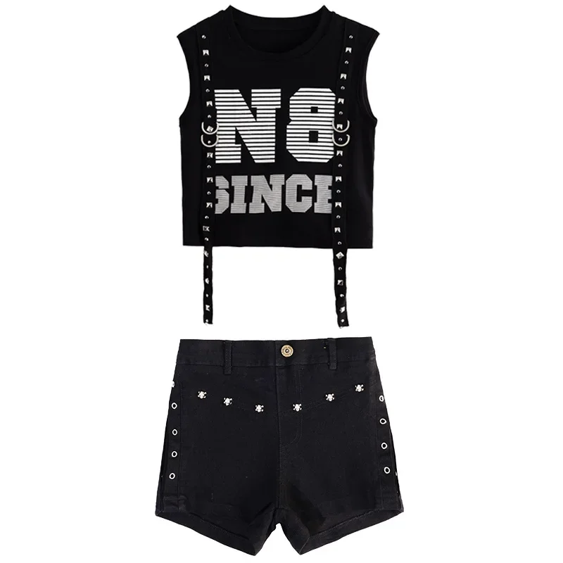 أزياء الهيب هوب للأطفال، أزياء المجموعة الكورية للفتيات، رقص الجاز للأطفال، أزياء الهيب هوب العصرية لعمر 9-14 سنة