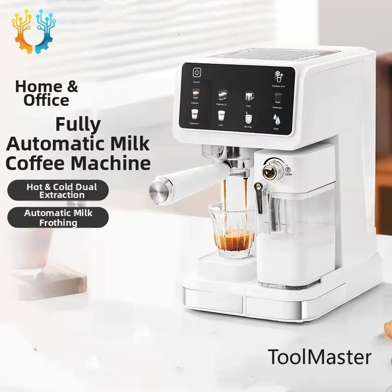 [2026]220V Touch Screen Coffee Machine For Home 20Bar Espresso Maker With Milk Frother Automatic Coffee Brewer Energy Saving