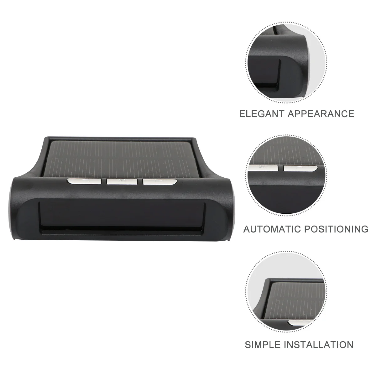 

Color Screen Tire Pressure Monitoring System Solar Powered Real Time Pressure Temperature Monitor For