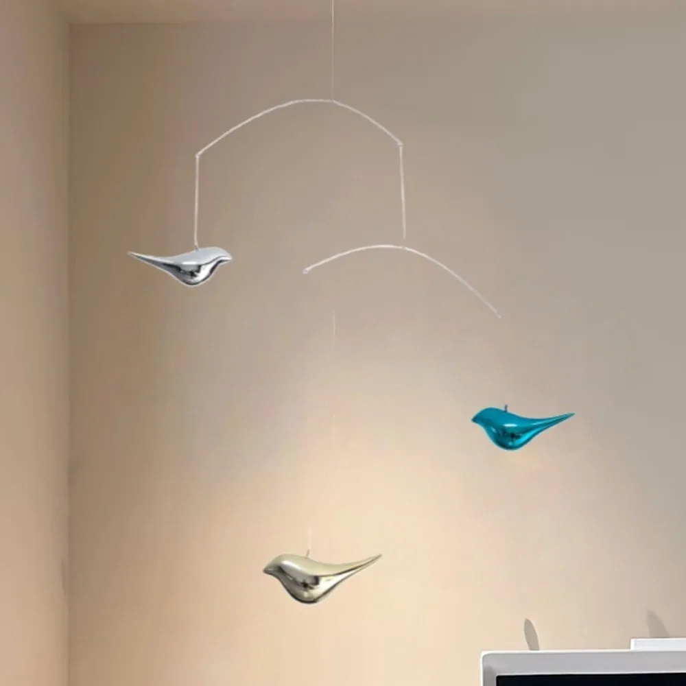 Modern Birds and Swallows Air Balance Hanging Ornaments Decoration Wall Hanging Ornaments Living Room Balcony Hanging Ornaments