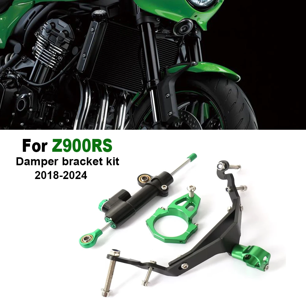 Acessórios para motocicleta, suporte amortecedor de direção, kit de montagem estabilizador para kawasaki z900rs z900rs z 900 rs 2018-2024