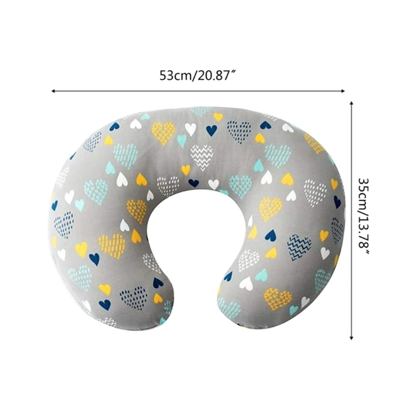 Baby Nursing Pillow Cover Newborn Maternity Breastfeeding Pillow Cover Print U-shape Nursing Pillow Breathable Slipcover