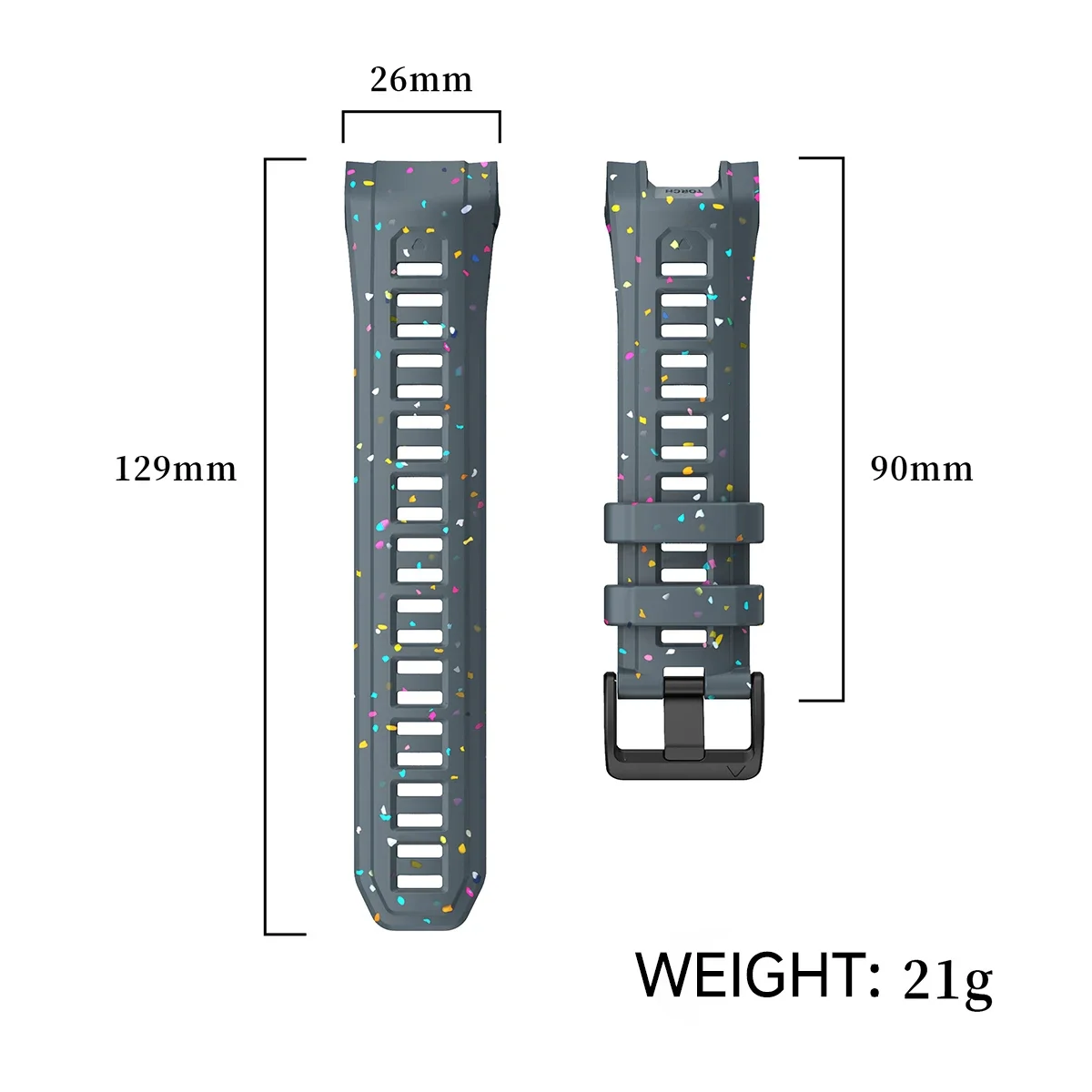 Ремешок с цветными фрагментарными принтами, совместимый с Garmin Instinct 3, 50 мм, 45 мм, мягкий спортивный силиконовый ремешок для Instinct 3, 45/50 мм