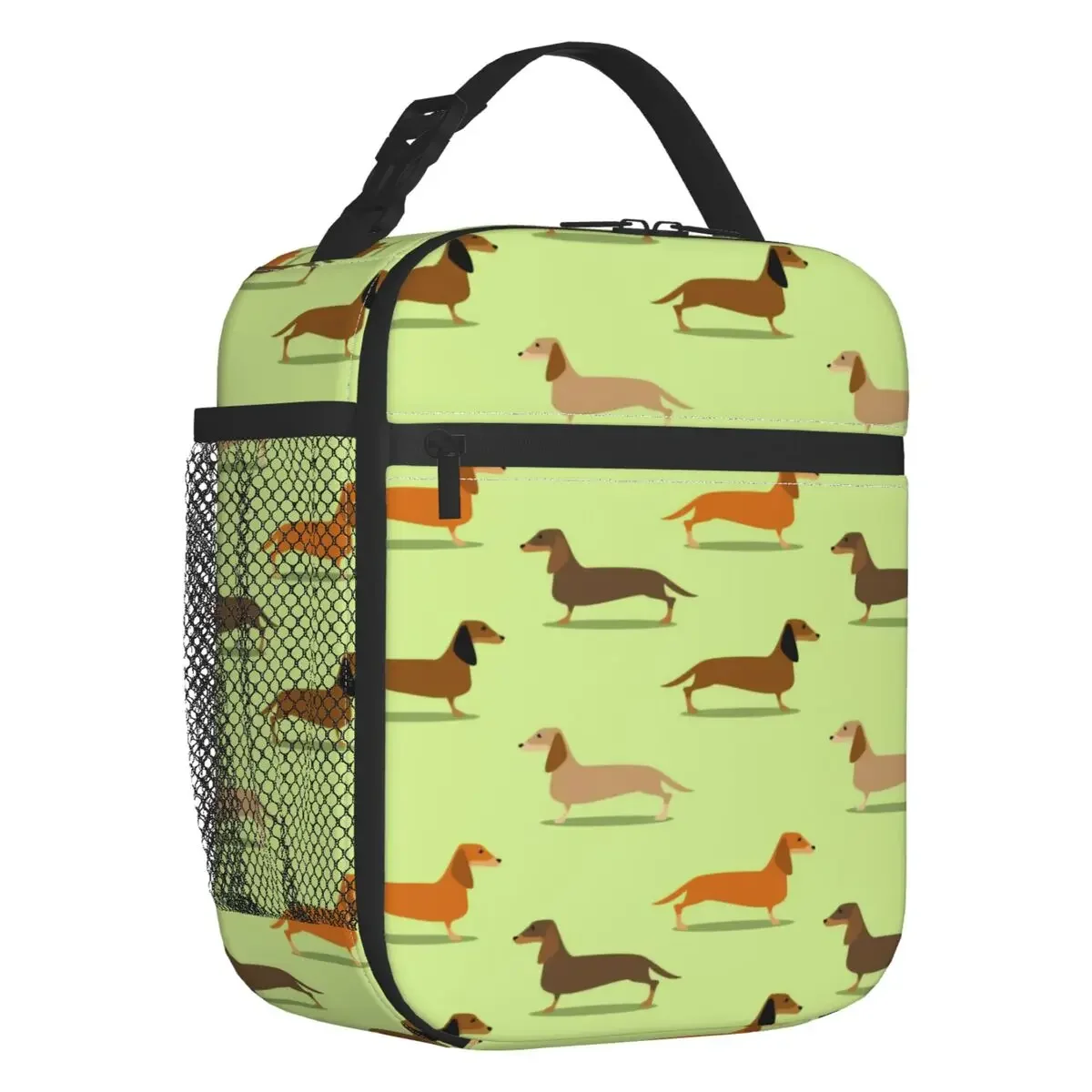 

Dachshund Badger Thermal Insulated Lunch Bag Women Sausage Dog Resuable Lunch Tote for Outdoor Picnic Storage Food Box