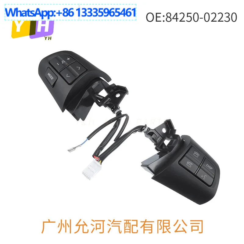84250-02230 Multi-function steering wheel button black for Toyota 10-13 Corolla