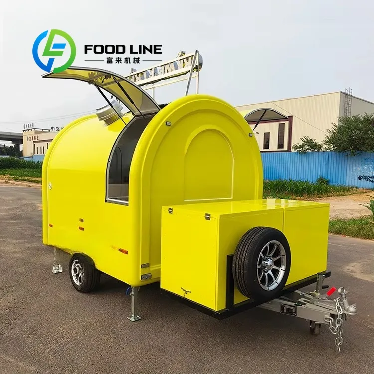 

Custom Size Street Mobile Kitchen Pizza Concession Bar Food Trailer Tacos Truck Restaurant Food Truck with Full Kitchen