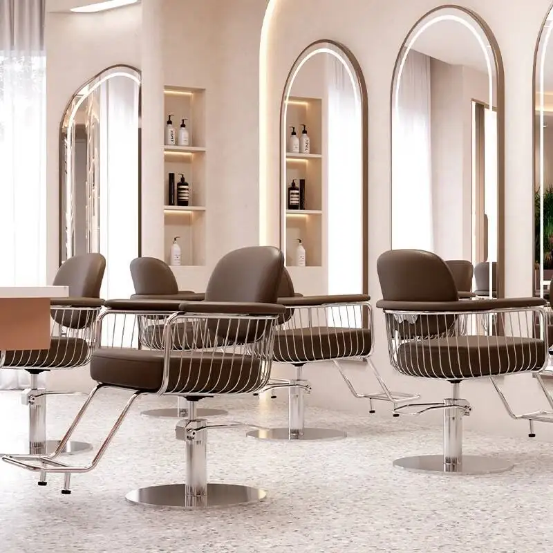 

Barber Pedicure Nail Lash Luxury Chair Rolling Shop Office Shampoo Chair Swivel Spa Cosmetic Sedie Salon Equipment Furniture AA