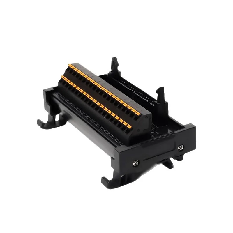 Guide rail type quick connection terminal block ECTB row wire power distribution cabinet PLC multi-input multi-output branch box