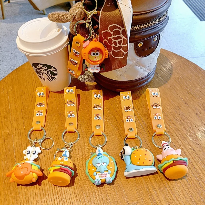Новый-брелок-кукла-3d-Губка-Боб-и-Патрик-Стар-милый-мультяшный-кулон-для-сумки-рюкзака-автомобиля-креативный-маленький-подарок-для-друзей