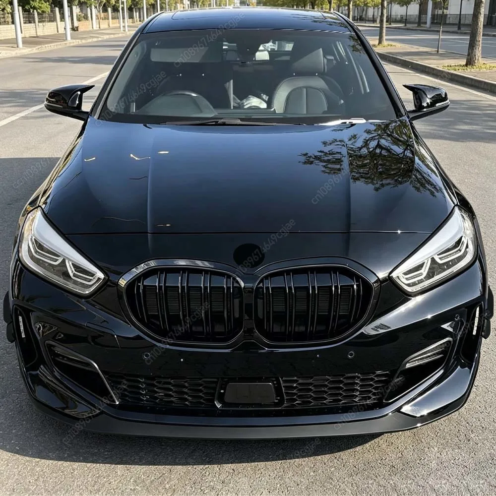 

Double Slat Front Bumper Kidney Grill Grilles For BMW 1 Series F40 118i 120i 128ti 118d 120d M135i XDrive 2019-2024 Tuning Black