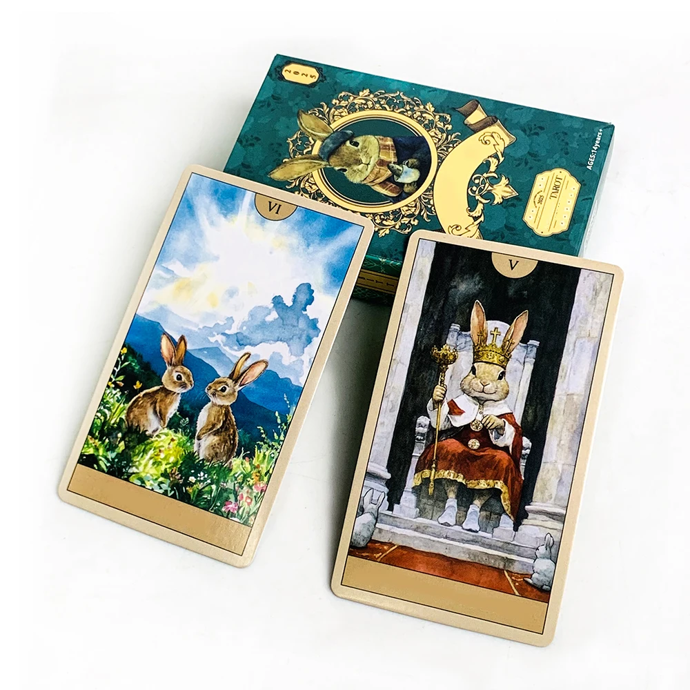

New Tarot Cards 78 Card Tarot Deck English Version Destiny Prediction Divination Board Game,Classic Design For Beginners & Pros