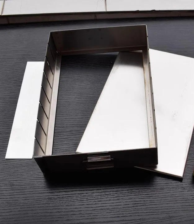 Ejiao Cake Box, Cutting Strip Mold, Cooling Plate, Stainless Steel Slitter, Snowflake Cake Split Case (Not Include Knife Food)