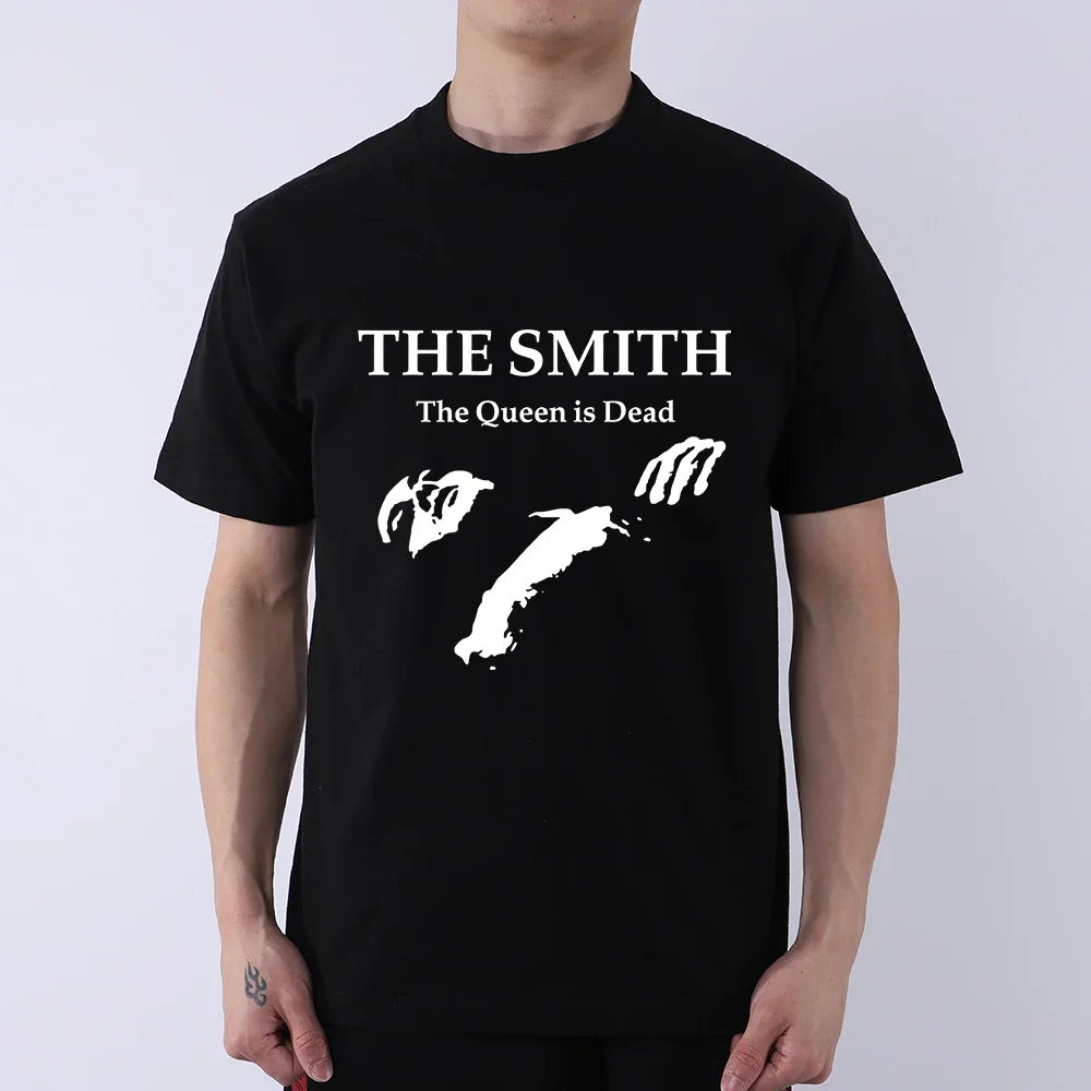 

Men Cotton T Shirt Summer Tops The Smiths "The Queen Is Dead" - T-Shirt, 1980's Indie, Morrissey Bigger Size Homme Black T-shirt