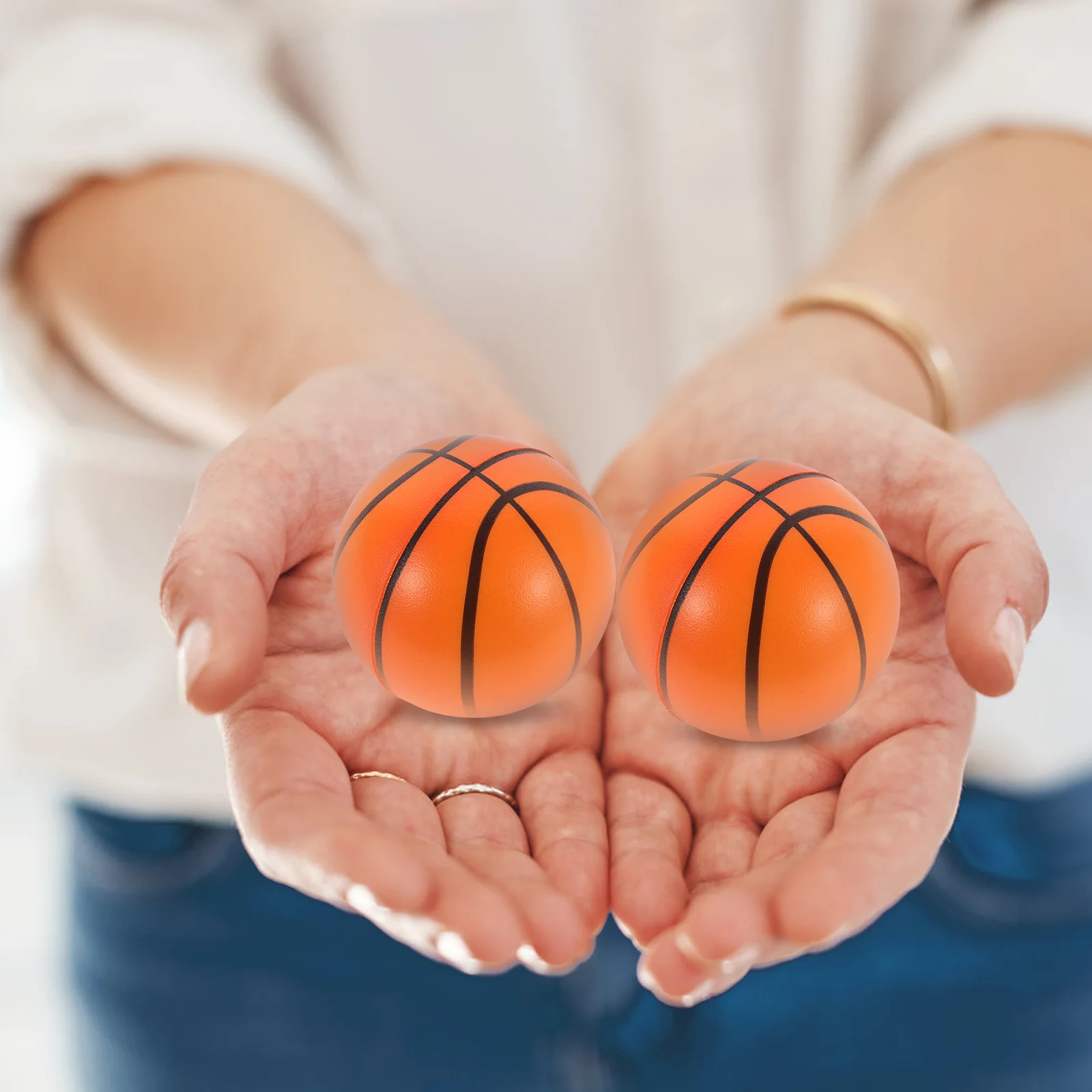 Mini Hoop Sponge Basketball para Crianças, Stress Balls, Brinquedos Bouncy, Relax Play Pu