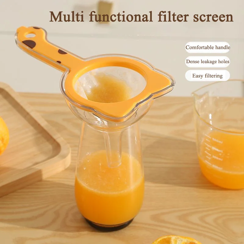 

2 I N 1 Multi-Functional Strainer Set for Juice Tea and Kitchen Use for Soy Milk with Ultra-Fine Sieve Funnel Filter Screen