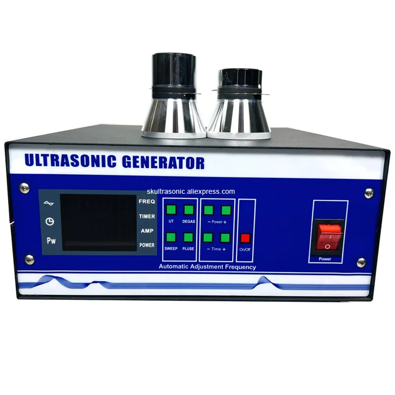 2400W 20khz-40khz Single Frequency Ultrasonic Bath Generator For Car Interior Washing Engine Block Cleaner Cylinder