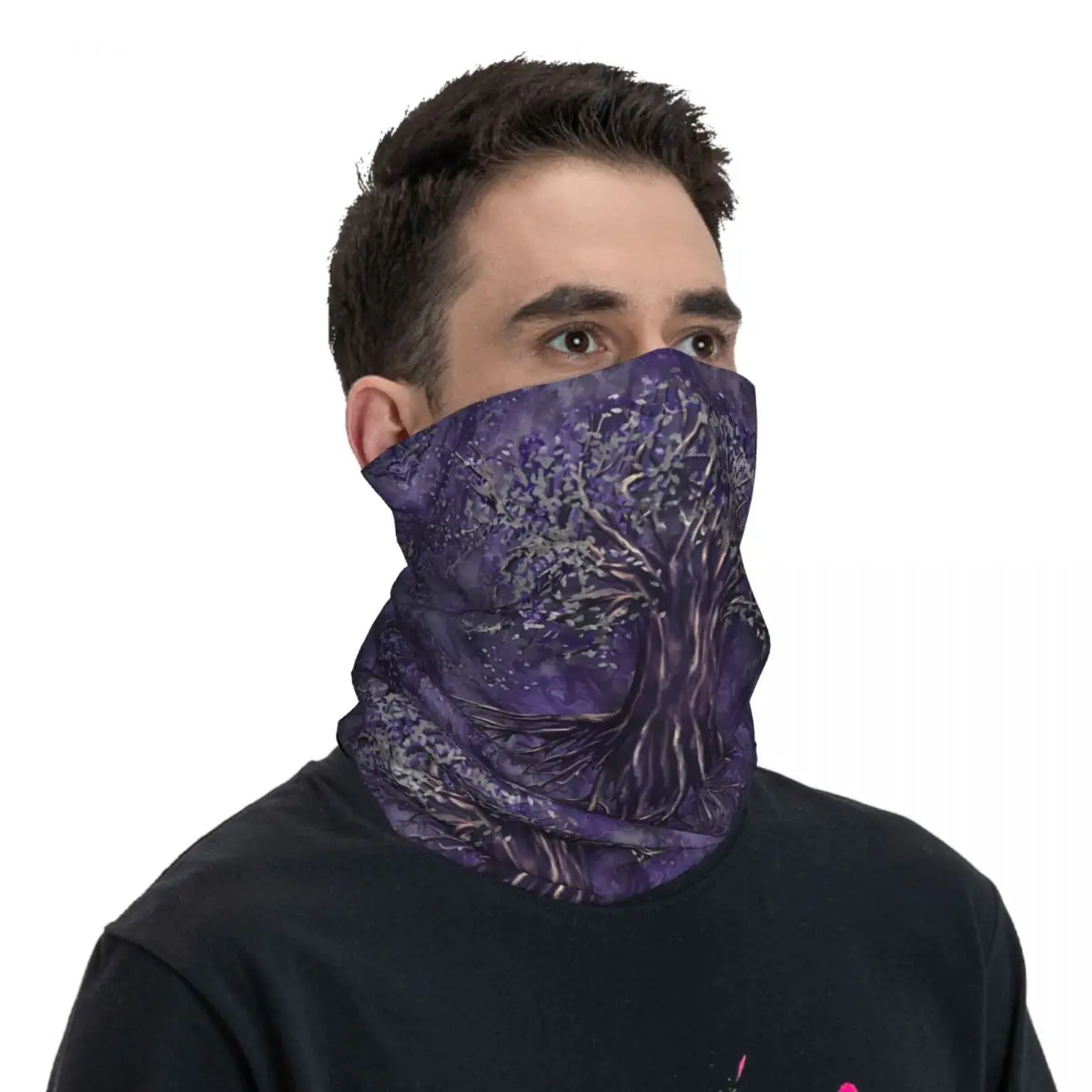 Árvore da vida fina envoltório lenço, Bandana Neck Gaiter, Tampa do rosto, Headband