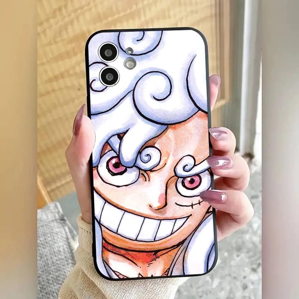 One Piece Anime Luffy Gear 5 Phone Case Magnetic Silicone Soft Case For IPhone 17 16 15 14 13 12 11 Plus Pro Max Air view 6