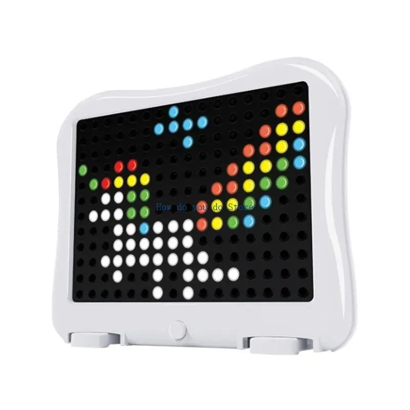 19QF Colorful Mushroom Nails LED DIY Early Educational Puzzle Game